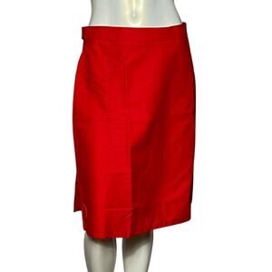 Vintage 1960s Gator of Florida Cherry Red Cotton Blend Skort with Panel Size 32